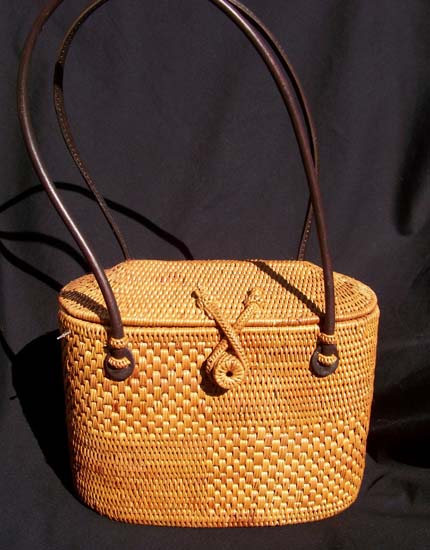 "Perky"-perky, woven bag, basket bag,Bali bag
