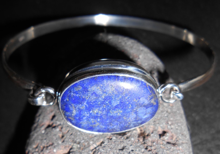 Lovely Lapis Bracelet-lapis lazuli. lapis bracelet, silver bracelet